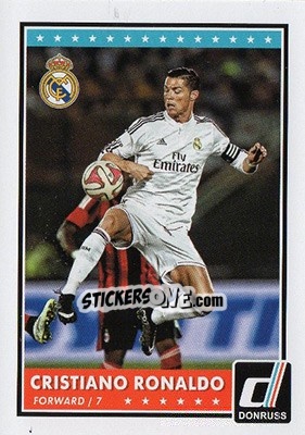 Sticker Cristiano Ronaldo - Donruss Soccer 2015 n. 1 - Panini