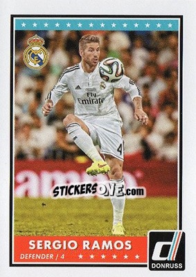 Sticker Sergio Ramos - Donruss Soccer 2015 n. 5 - Panini