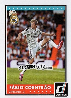 Sticker Fabio Coentrao - Donruss Soccer 2015 n. 6 - Panini