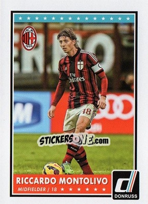 Figurina Riccardo Montolivo - Donruss Soccer 2015 n. 8 - Panini
