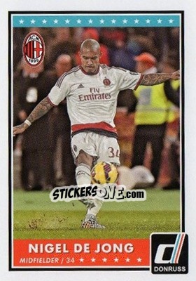 Sticker Nigel de Jong - Donruss Soccer 2015 n. 10 - Panini