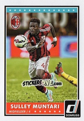 Sticker Sulley Muntari - Donruss Soccer 2015 n. 13 - Panini
