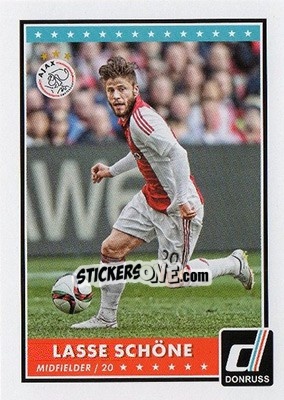 Sticker Lasse Schone - Donruss Soccer 2015 n. 15 - Panini
