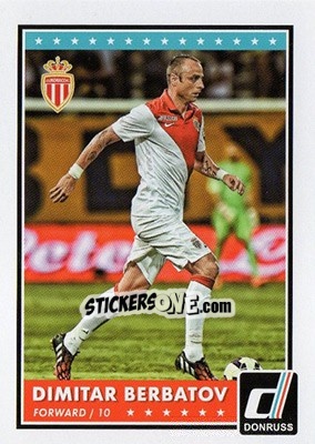 Sticker Dimitar Berbatov - Donruss Soccer 2015 n. 17 - Panini