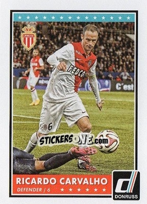 Sticker Ricardo Carvalho - Donruss Soccer 2015 n. 19 - Panini