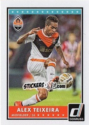 Sticker Alex Teixeira - Donruss Soccer 2015 n. 23 - Panini
