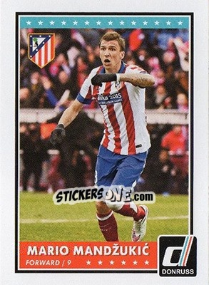 Sticker Mario Mandzukic - Donruss Soccer 2015 n. 26 - Panini