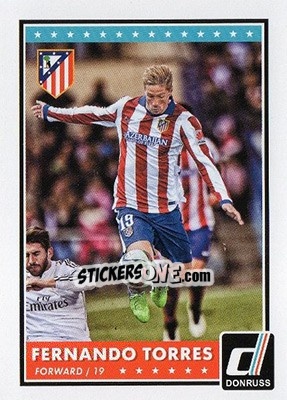 Sticker Fernando Torres - Donruss Soccer 2015 n. 28 - Panini