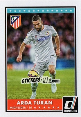 Sticker Arda Turan - Donruss Soccer 2015 n. 30 - Panini