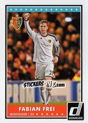 Sticker Fabian Frei - Donruss Soccer 2015 n. 35 - Panini