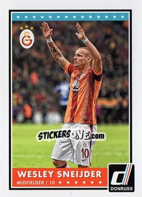 Sticker Wesley Sneijder - Donruss Soccer 2015 - Panini