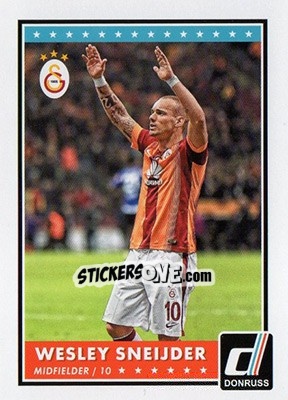 Sticker Wesley Sneijder - Donruss Soccer 2015 n. 36 - Panini