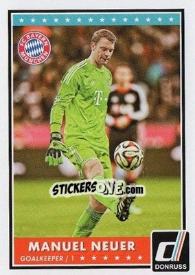 Sticker Manuel Neuer - Donruss Soccer 2015 n. 40 - Panini