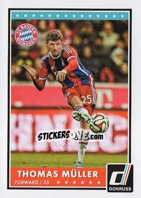 Sticker Thomas Muller - Donruss Soccer 2015 n. 41 - Panini