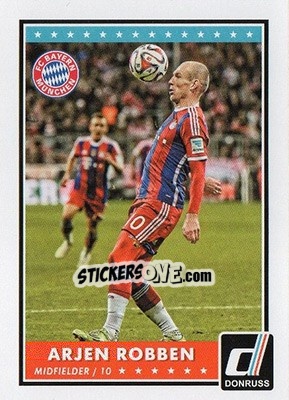 Sticker Arjen Robben - Donruss Soccer 2015 n. 43 - Panini