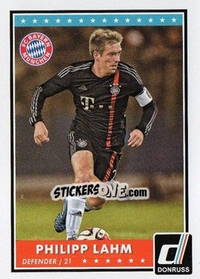 Sticker Philipp Lahm - Donruss Soccer 2015 n. 44 - Panini