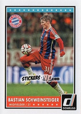 Sticker Bastian Schweinsteiger - Donruss Soccer 2015 n. 45 - Panini
