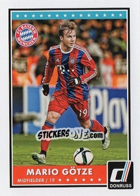Sticker Mario Gotze - Donruss Soccer 2015 n. 46 - Panini