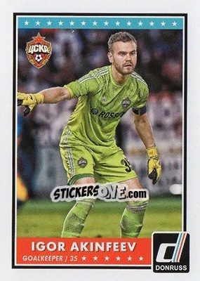 Sticker Igor Akinfeev - Donruss Soccer 2015 n. 47 - Panini