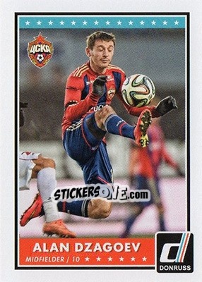 Sticker Alan Dzagoev - Donruss Soccer 2015 n. 48 - Panini