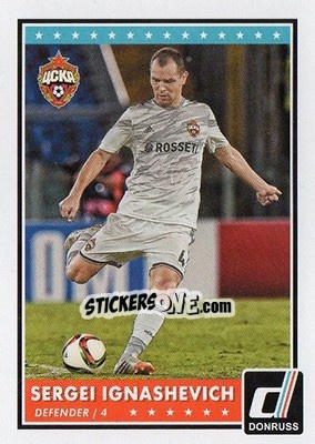 Sticker Sergei Ignashevich - Donruss Soccer 2015 - Panini