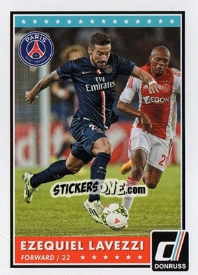 Sticker Ezequiel Lavezzi - Donruss Soccer 2015 n. 58 - Panini