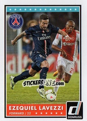 Sticker Ezequiel Lavezzi - Donruss Soccer 2015 - Panini