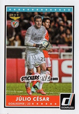 Sticker Julio Cesar - Donruss Soccer 2015 n. 60 - Panini