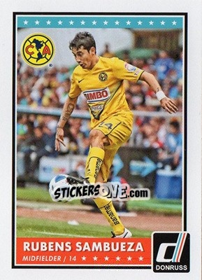 Figurina Rubens Sambueza - Donruss Soccer 2015 - Panini