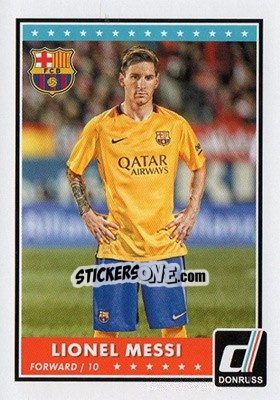 Sticker Lionel Messi - Donruss Soccer 2015 n. 68 - Panini