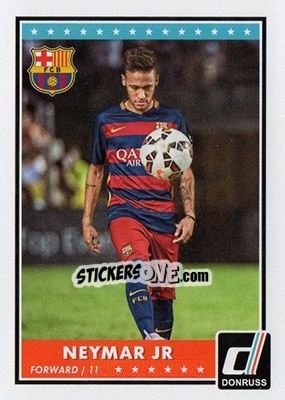 Sticker Neymar Jr - Donruss Soccer 2015 - Panini