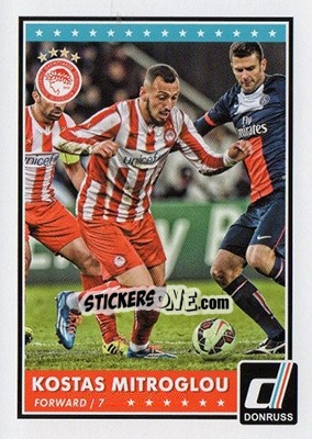Figurina Kostas Mitroglou - Donruss Soccer 2015 n. 76 - Panini