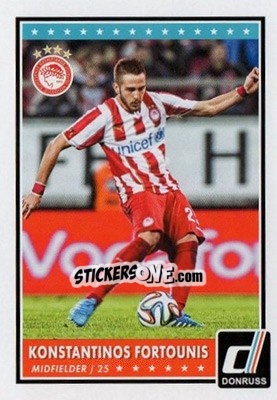 Sticker Konstantinos Fortounis - Donruss Soccer 2015 n. 77 - Panini