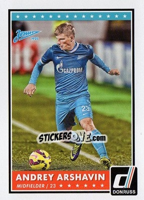 Sticker Andrey Arshavin - Donruss Soccer 2015 n. 83 - Panini