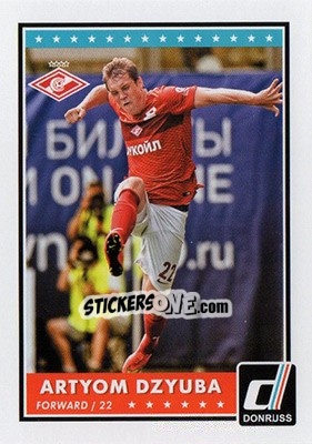 Figurina Artem Dzyuba - Donruss Soccer 2015 - Panini