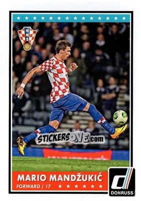 Sticker Mario Mandzukic - Donruss Soccer 2015 n. PV-26 - Panini