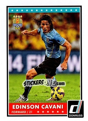 Sticker Edinson Cavani - Donruss Soccer 2015 n. PV-53 - Panini