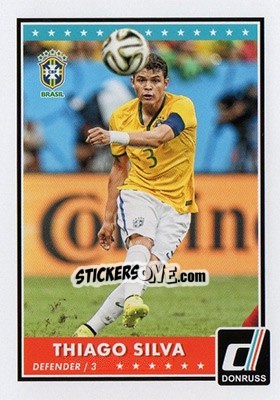 Sticker Thiago Silva - Donruss Soccer 2015 n. PV-54 - Panini