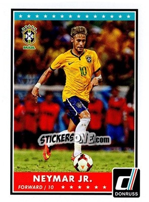 Sticker Neymar Jr - Donruss Soccer 2015 n. PV-69 - Panini