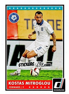 Figurina Kostas Mitroglou - Donruss Soccer 2015 n. PV-76 - Panini