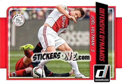 Sticker Joel Veltman - Donruss Soccer 2015 - Panini
