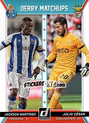 Sticker Jackson Martinez / Julio Cesar - Donruss Soccer 2015 n. DM-1 - Panini