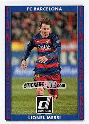 Sticker Lionel Messi - Donruss Soccer 2015 n. FF-8 - Panini