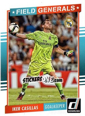 Sticker Iker Casillas - Donruss Soccer 2015 - Panini