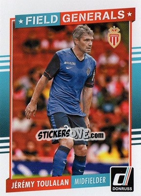 Sticker Jeremy Toulalan - Donruss Soccer 2015 n. FG-7 - Panini