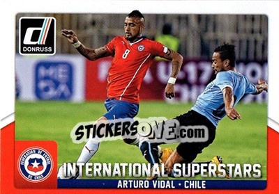 Sticker Arturo Vidal - Donruss Soccer 2015 n. IS-4 - Panini