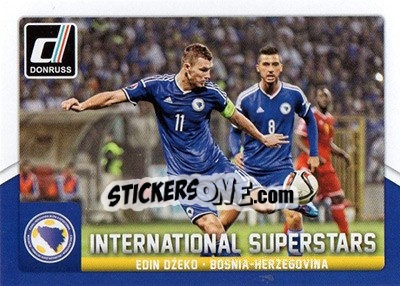 Sticker Edin Dzeko - Donruss Soccer 2015 n. IS-15 - Panini