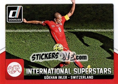 Sticker Gokhan Inler - Donruss Soccer 2015 n. IS-18 - Panini