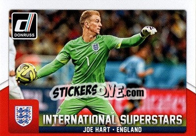 Sticker Joe Hart - Donruss Soccer 2015 n. IS-22 - Panini