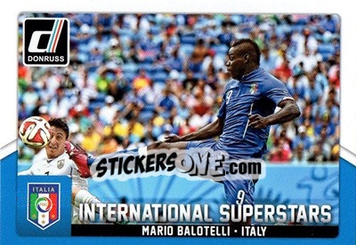 Sticker Mario Balotelli - Donruss Soccer 2015 n. IS-27 - Panini